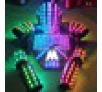 Full color led light jacket with helmet